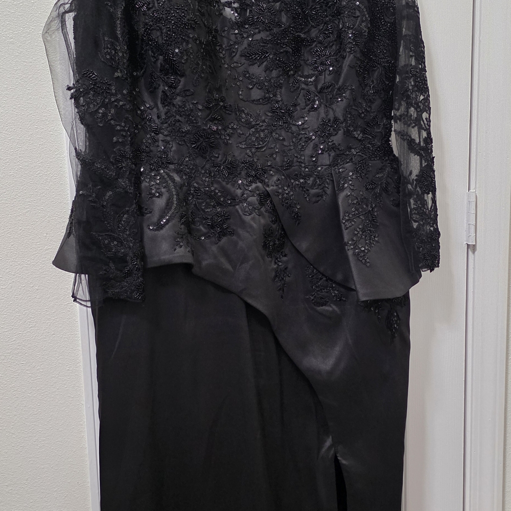 Terani Couture Black Maxi Dress